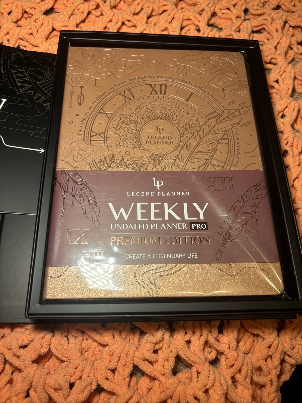 Legend Planner Weekly Undated Planner Pro - Bronze Premium Edition